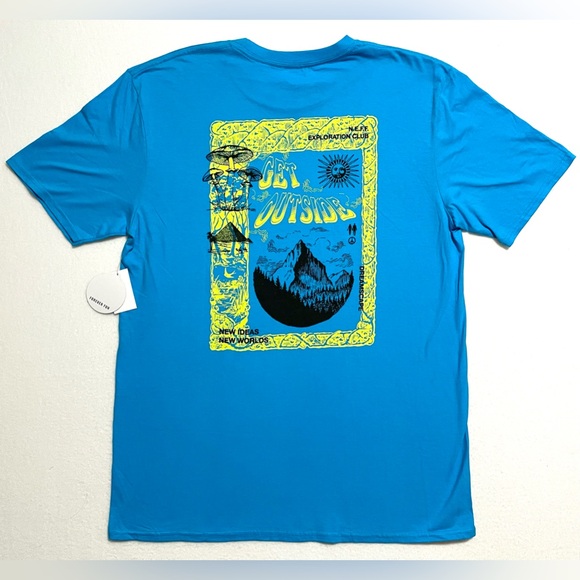 NEFF Exploration Club Get Outside Mushroom Graphic Tshirt Men’s Size Large NWT - Picture 8 of 9